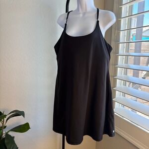 Z by Zella Active Racerback Dress Women's XXL Black Athletic Tennis Shorts Pocke